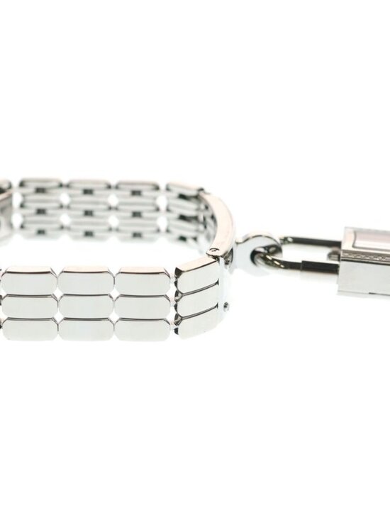 Hermes Kelly Watch Diamond Bezel White Dial SS Quartz Stainless Steel